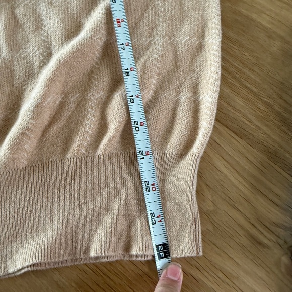 Lunya Cozy Cotton Silk Blend Windowpane Beige Sweater {XS} - Picture 8 of 9
